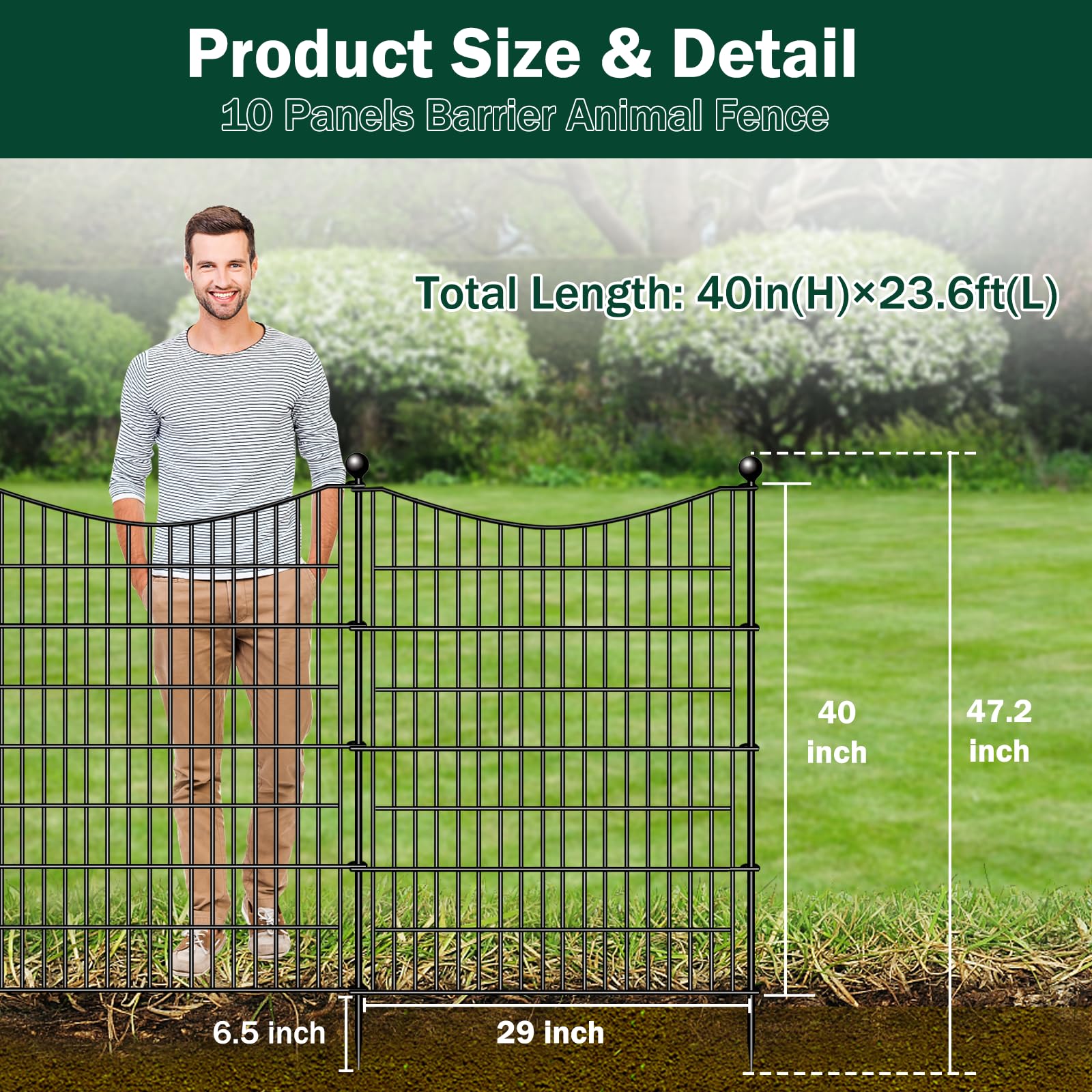 CLEASO rustproof-metal-fence highlighting weather-resistant material