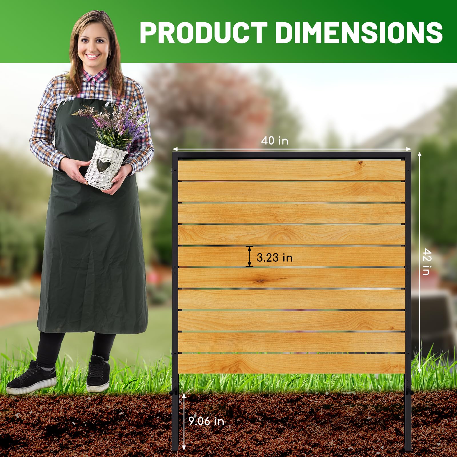 CLEASO wooden fence screen installation steps for quick setup