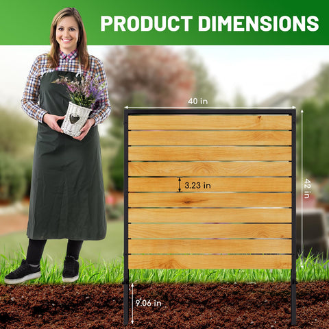CLEASO wooden fence screen installation steps for quick setup