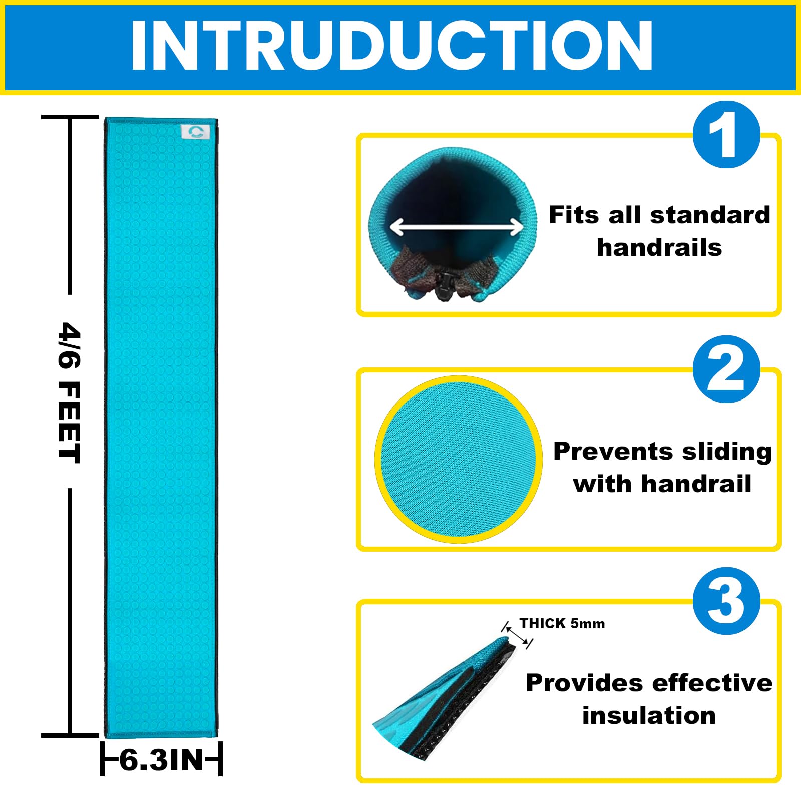 Clebay insulated cover shields hands from heat and cold.