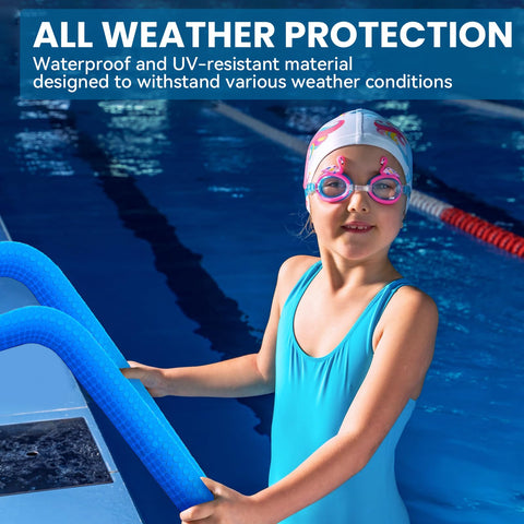 Clebay pool handrail cover neoprene durability — built to withstand sun and water exposure.