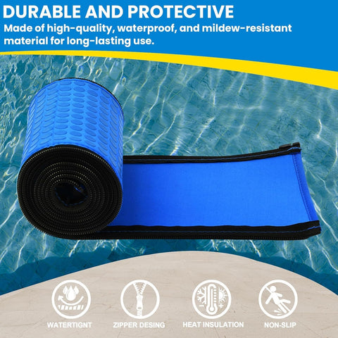 Clebay pool handrail cover slip-resistance — safer pool access with a firm grip.