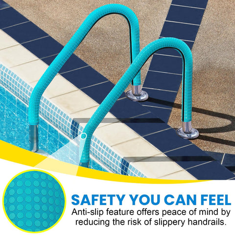 Clebay handrail cover with zipper allows quick, easy installation.