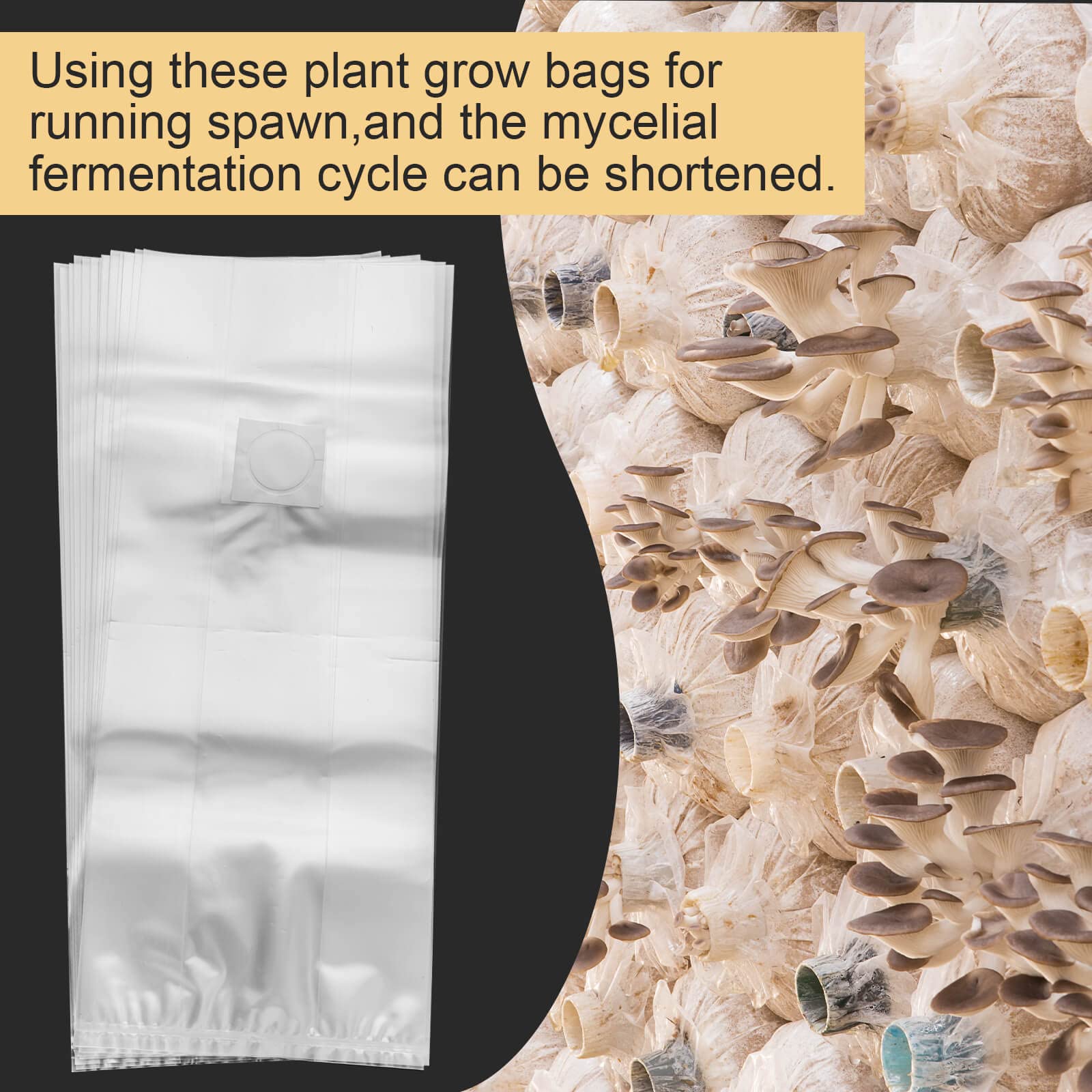 CLESDF sealable bags keep substrate fresh and contamination-free.