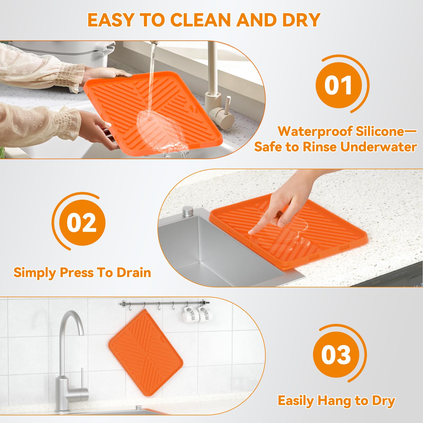 Heat-resistant silicone protects surfaces during busy cookouts.