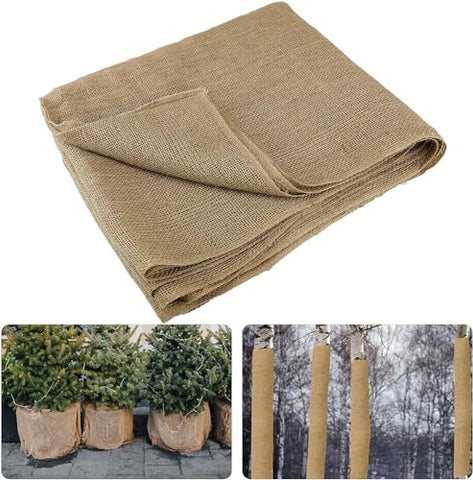 Cleverbrand Burlap Roll providing frost protection for delicate plants