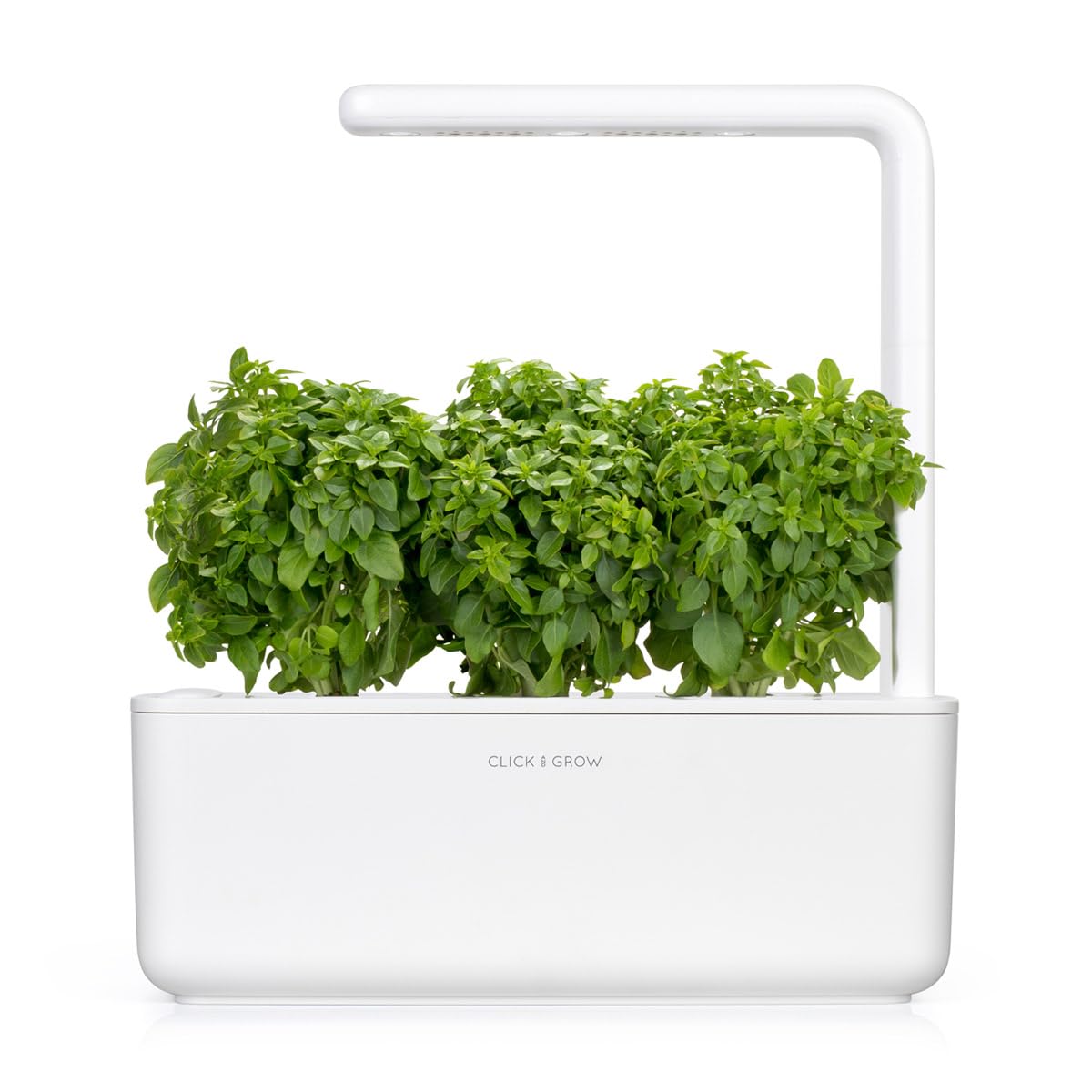Pod insertion into Click and Grow makes planting effortless