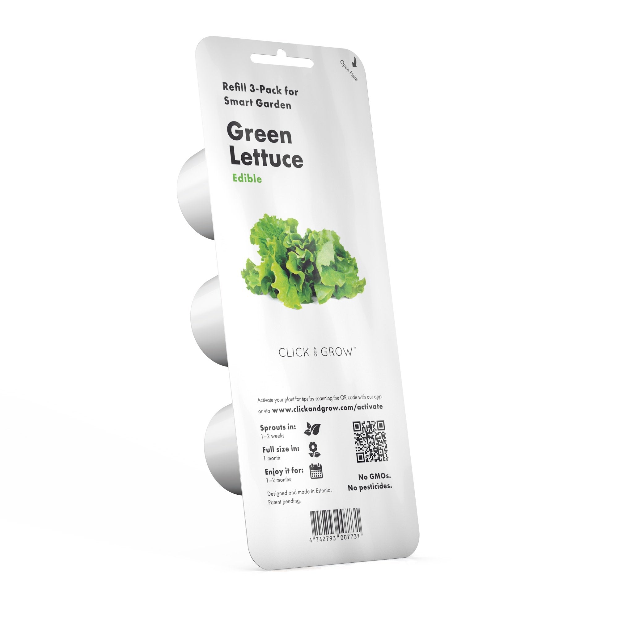 Click and Grow green lettuce pod pack for a compact at-home garden of fresh greens.