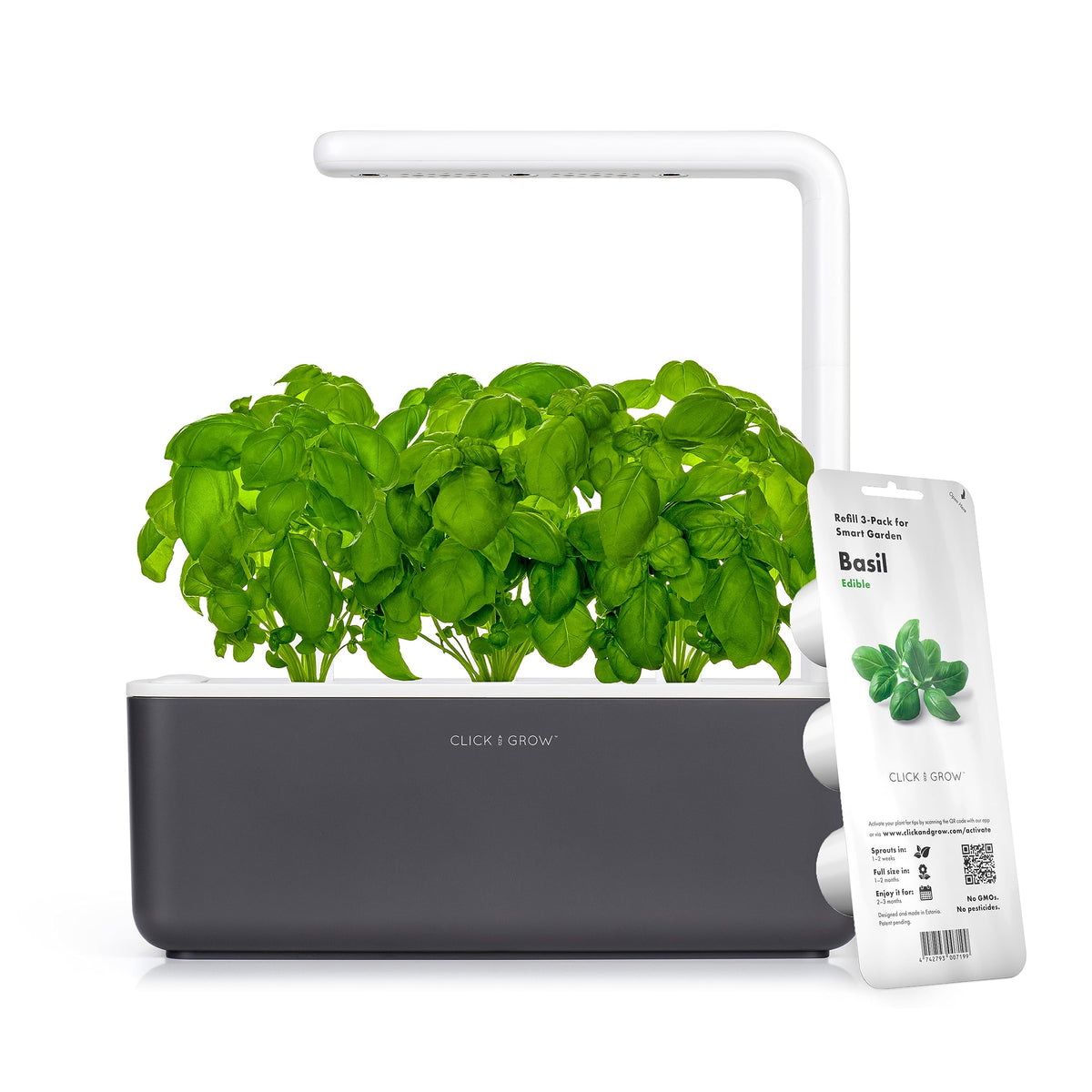 Click & Grow indoor herb garden with grow light boosts year-round freshness.