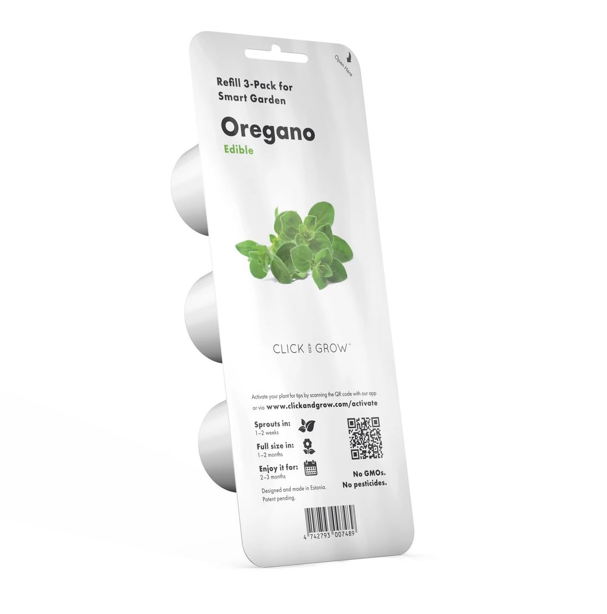 Click and Grow oregano pods 3-pack ready for effortless home cultivation.