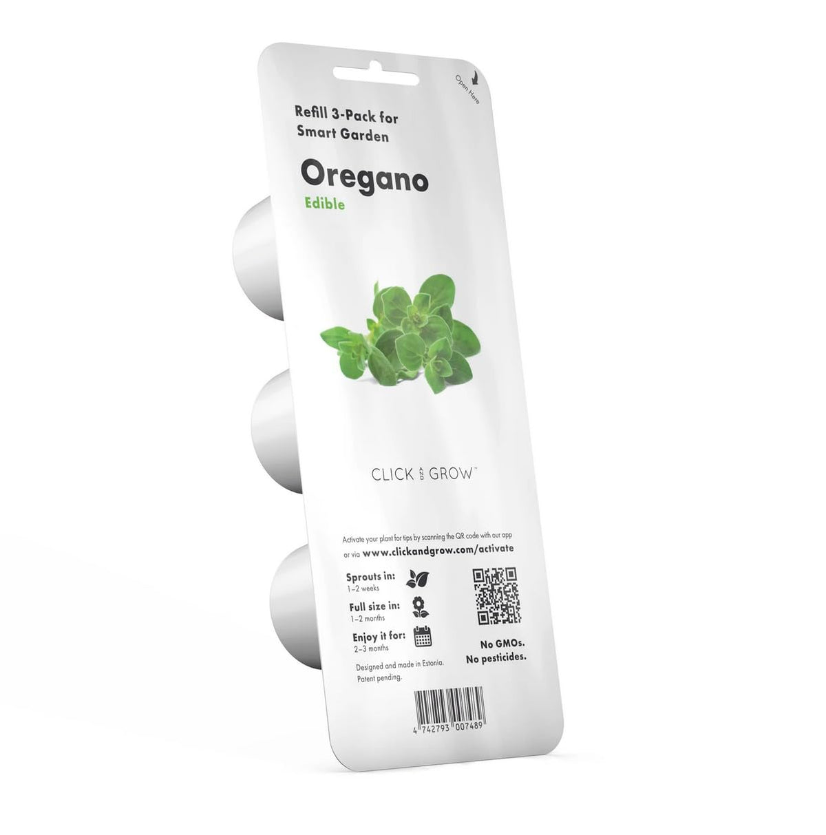 Click and Grow oregano pods 3-pack ready for effortless home cultivation.