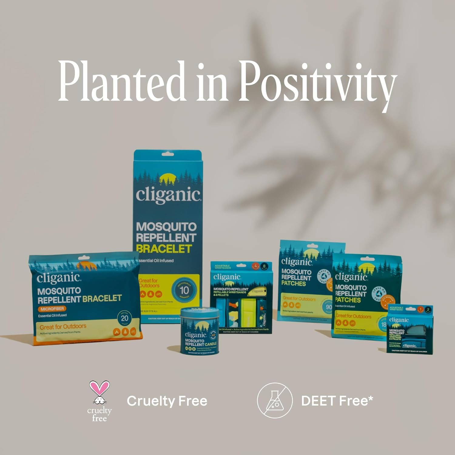 Cliganic candle with up to 40 hours of burn time