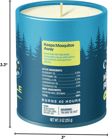 Cliganic cedarwood lemongrass scent candle for patio evenings
