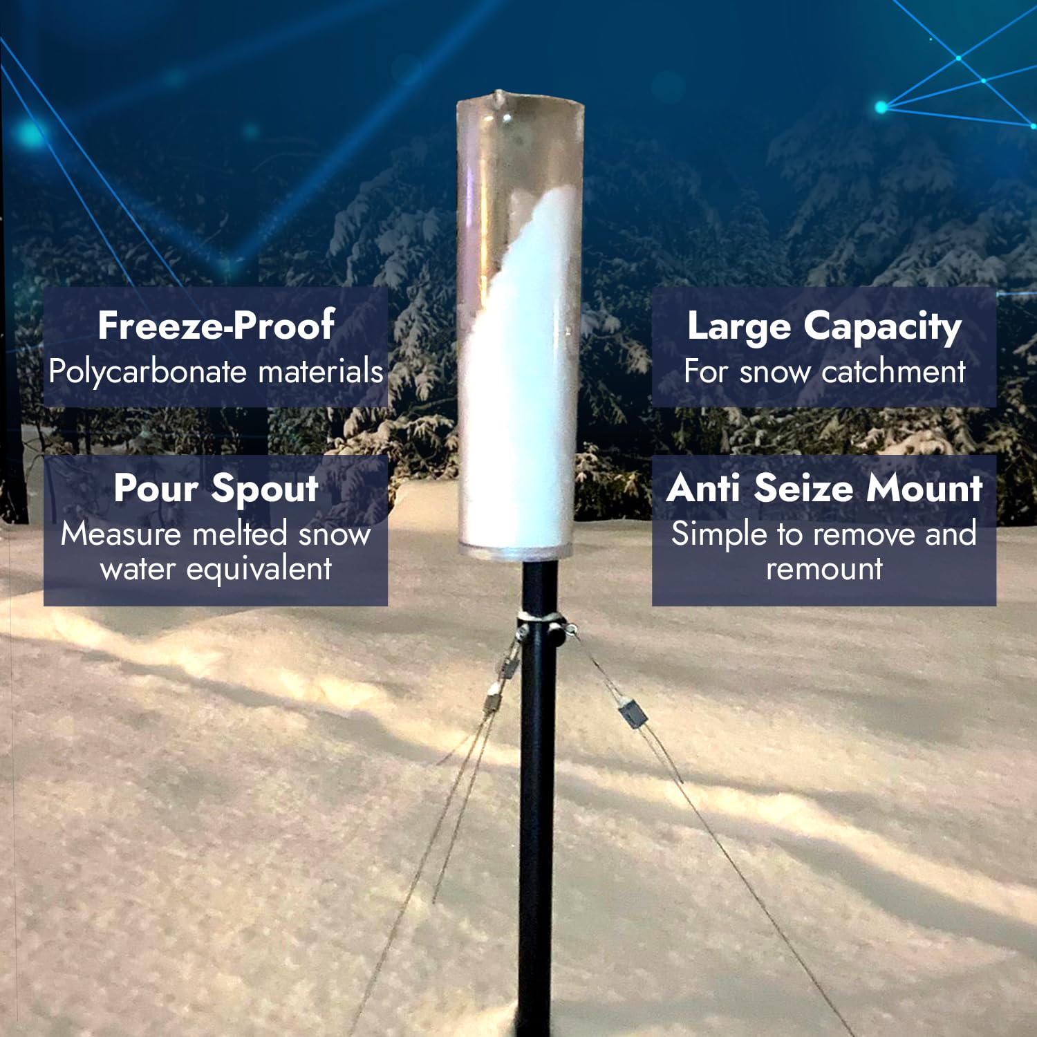 CLIMALYTIC Tropo inner cylinder with 0.01-inch resolution for precise measurement.