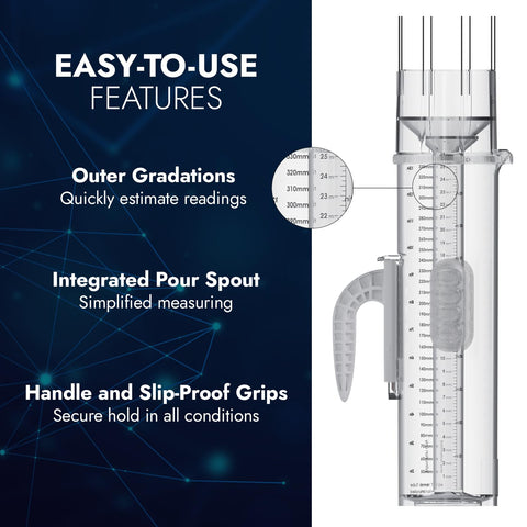 CLIMALYTIC Tropo pour spout enables clean decanting after rain collection.