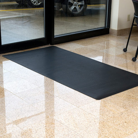 CLIMATEX rubber mat provides non-slip traction on wet surfaces.
