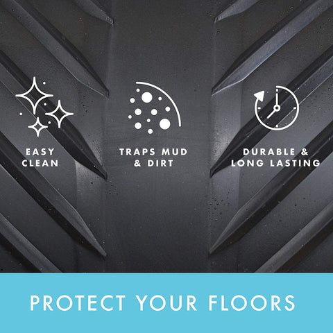 CLIMATEX black rubber runner mat durably guards porches and decks.