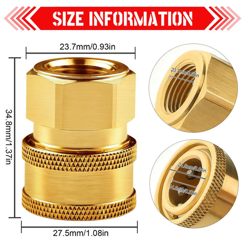 CLIO 3-8 inch quick-connect to female NPT socket for fast nozzle swaps