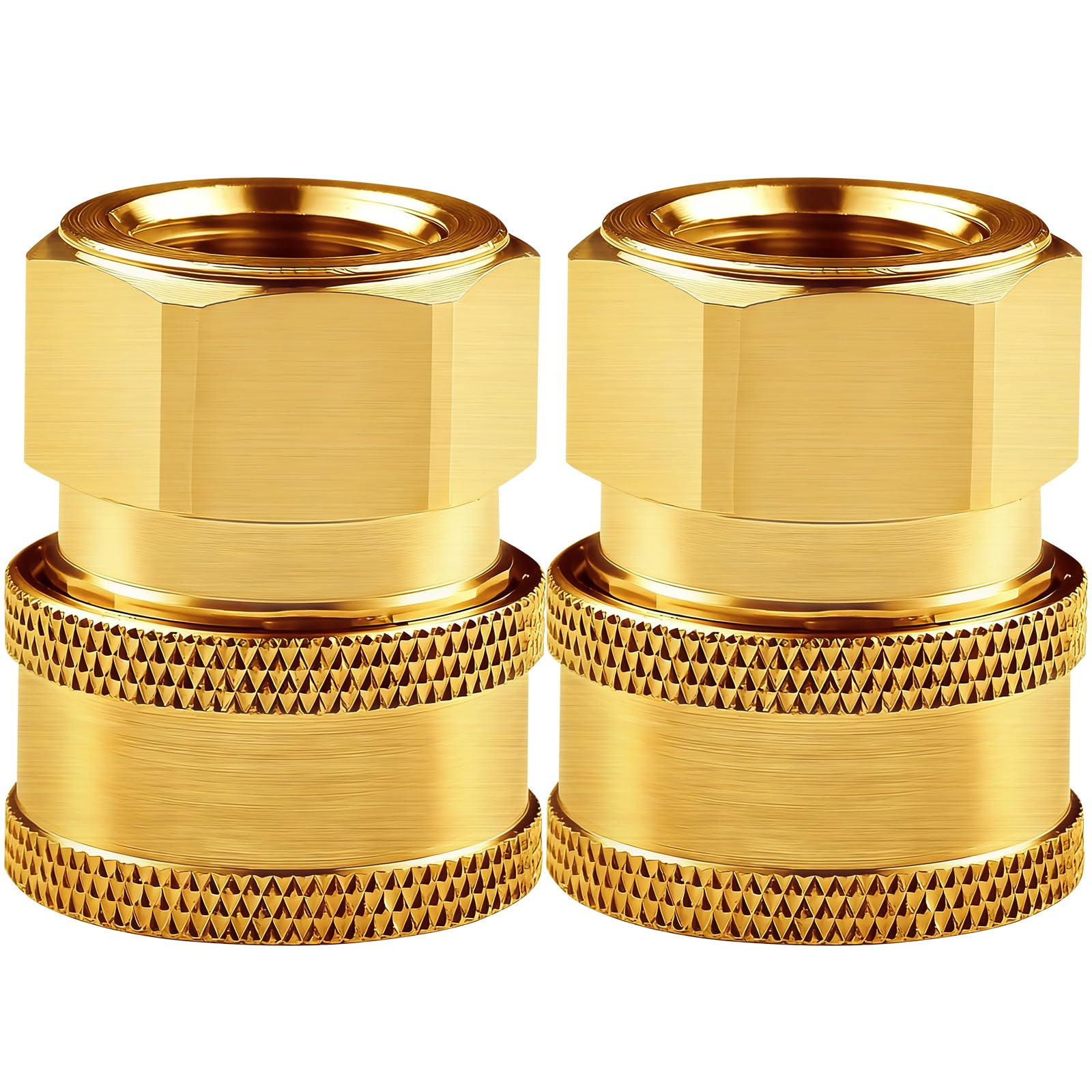 CLIO brass pressure washer couplers two-pack for versatile quick-connect switching