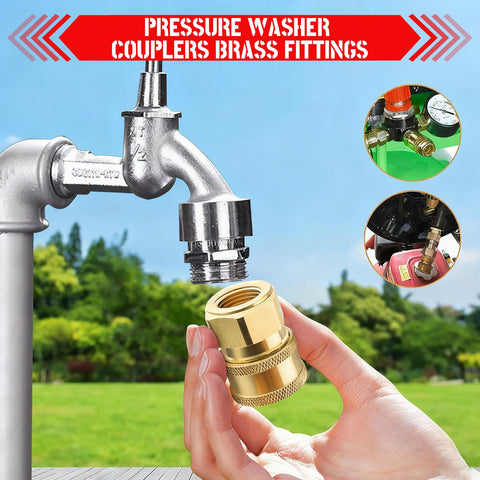 CLIO high-quality brass fitting handles up to 5,000 PSI