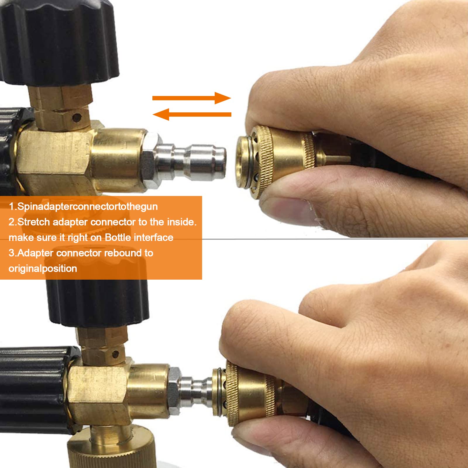 CLIO quick-connect brass fittings shown with hoses and reels for versatile setups.