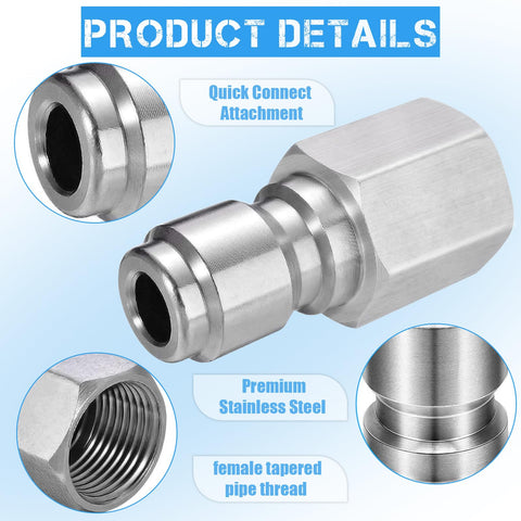 CLIO NPT 1-4 to quick connect for versatile hose compatibility