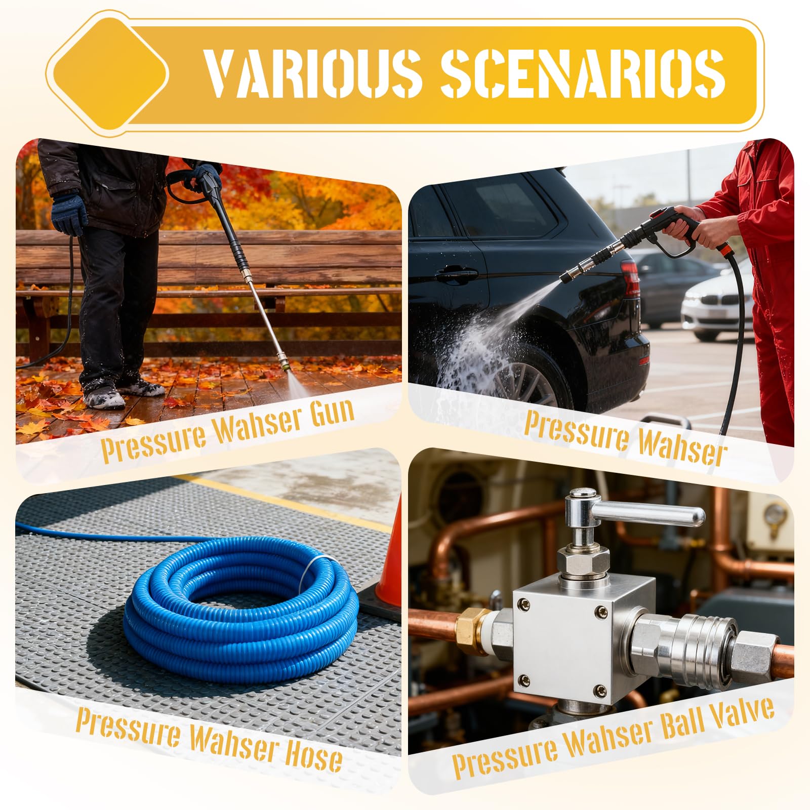 CLIO psi-5000 rating connector supports high-pressure washing applications