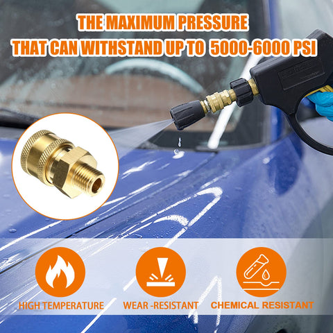 CLIO 3/8 inch quick-connect fittings with wide compatibility for hoses and pumps.