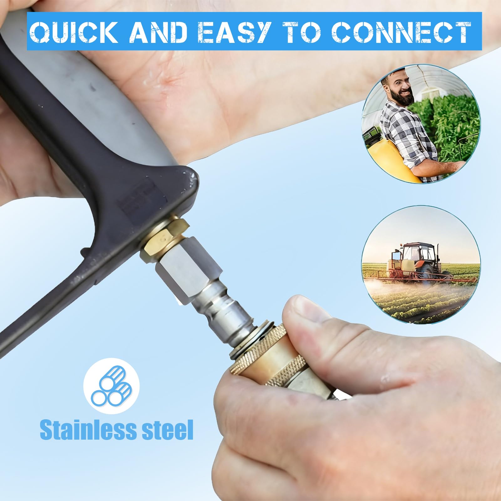 CLIO pressure washer accessory connection ready for pumps and reels