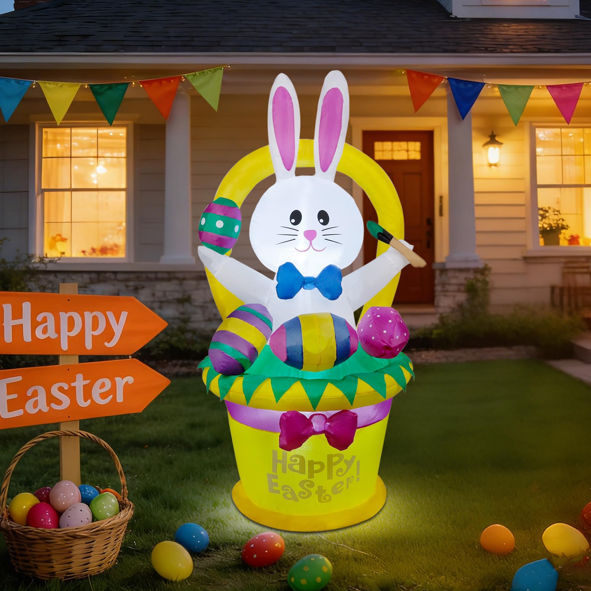 Cllayees durable polyester Easter inflatable designed for outdoor use
