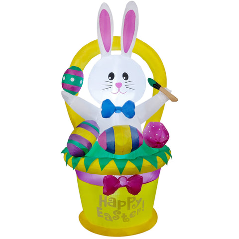 Cllayees Easter inflatable with quick-inflation blower setup guidance