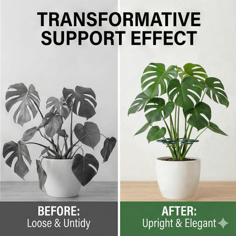 CLLFUU Elegant green finish blends with foliage while providing discreet support.