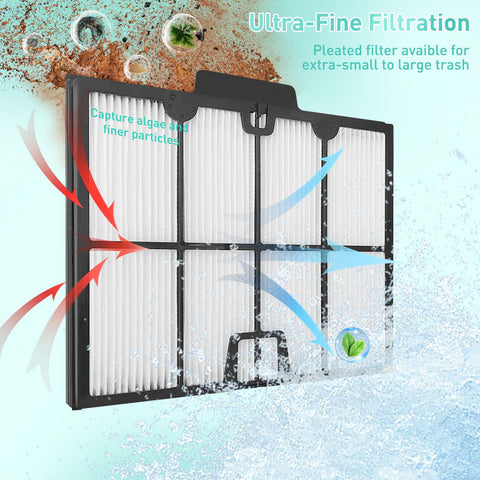 Dolphin pleated panels maintain flow and shape during use.