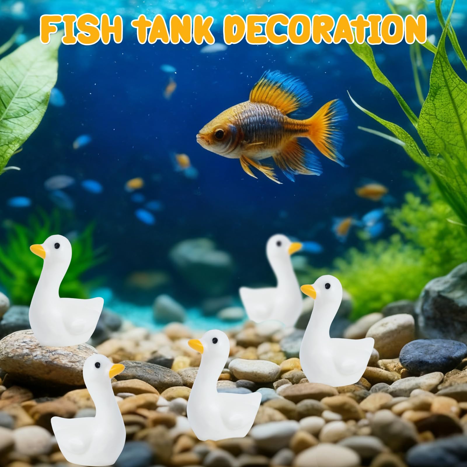 Clofiak glossy white goose figurines offer durable indoor display.