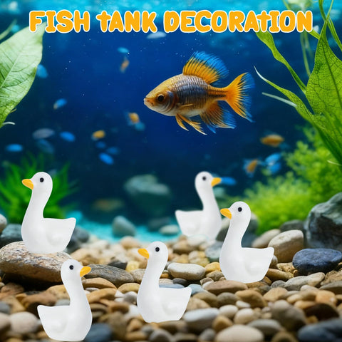 Clofiak glossy white goose figurines offer durable indoor display.