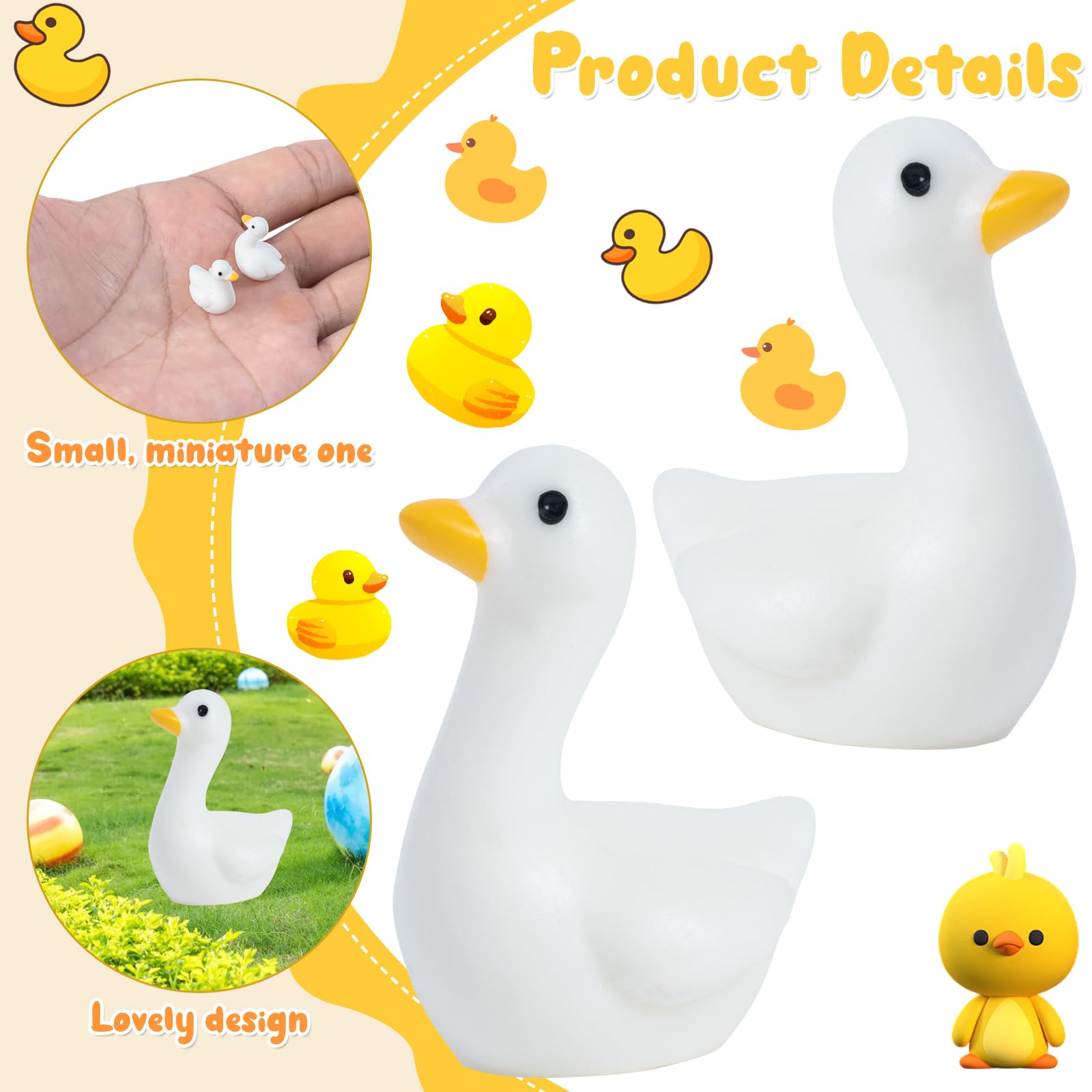 Clofiak small porch goose figures add whimsy to terrariums and mini landscapes.