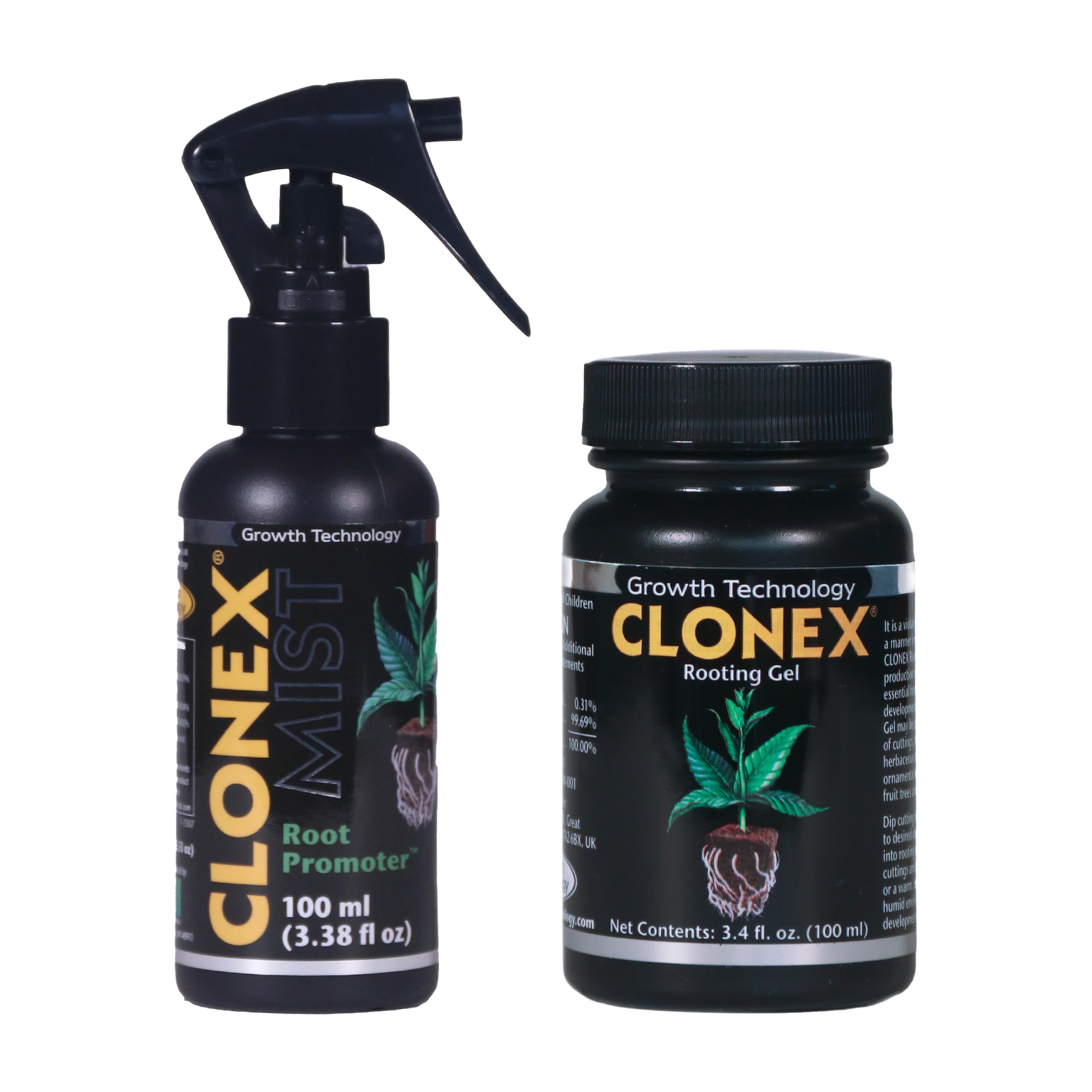 Clonex Mist and Gel 100ml propagation kit ready for simple plant propagation and easy application.