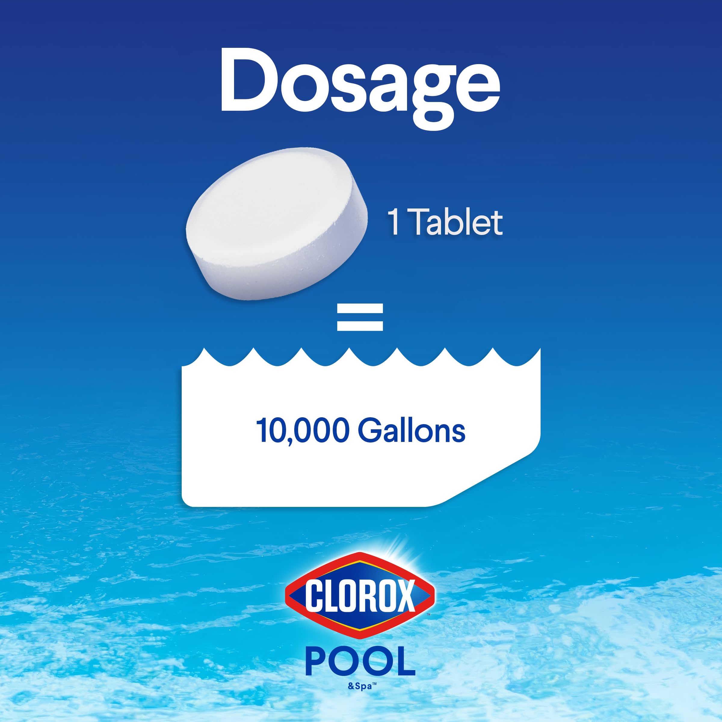 CLOROX Pool&Spa Active99 promotes clear water and algae prevention in your pool