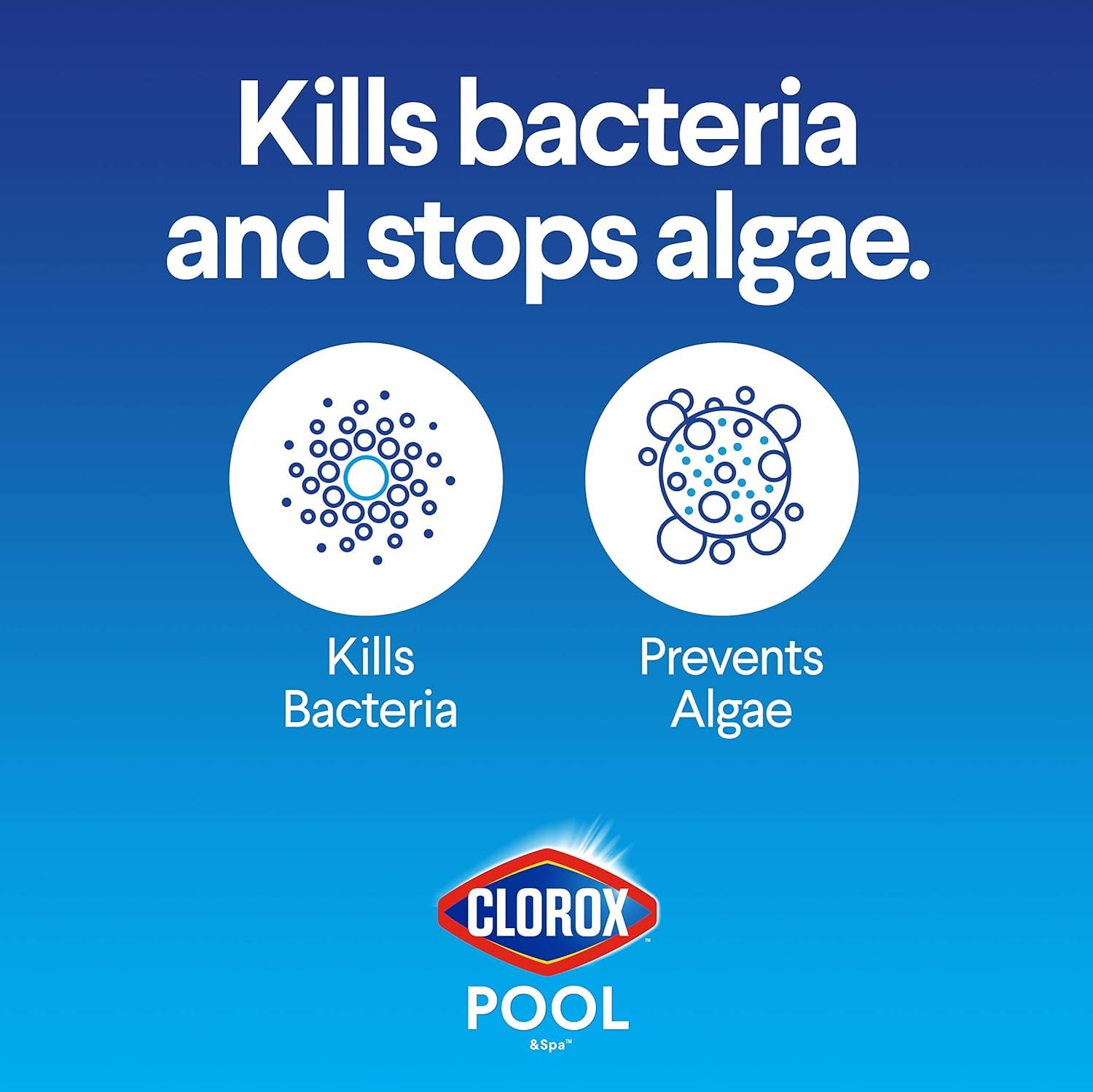 CLOROX Pool&Spa Active99 tablet bag packaging highlighting convenient 35 lb bag