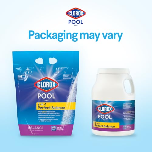 Alkalinity increaser bottle ready to stabilize pool chemistry.