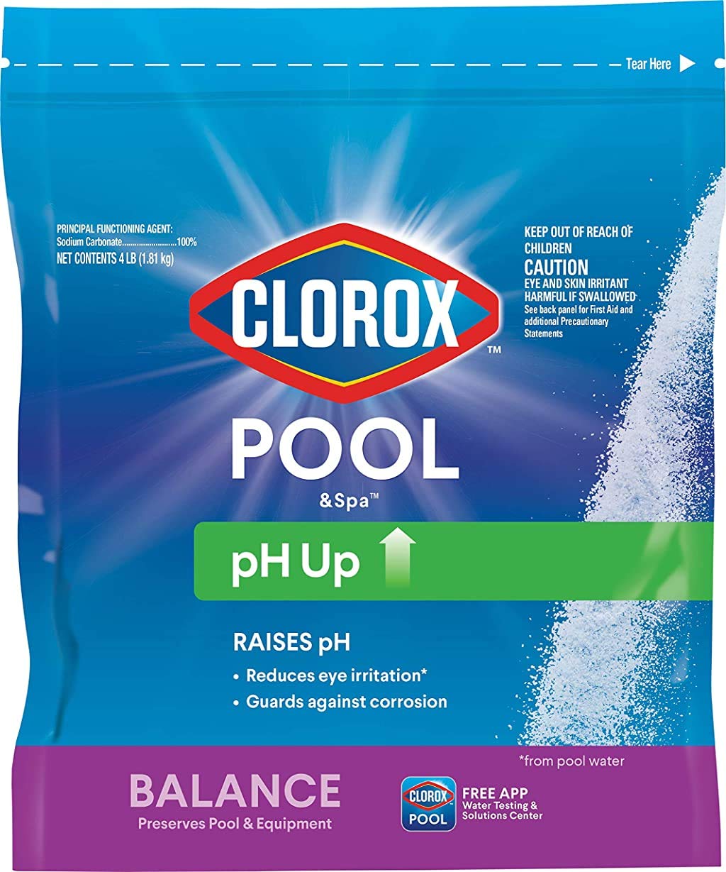 Clorox Pool&Spa pH Up bottle pours for easy dosing and balanced water