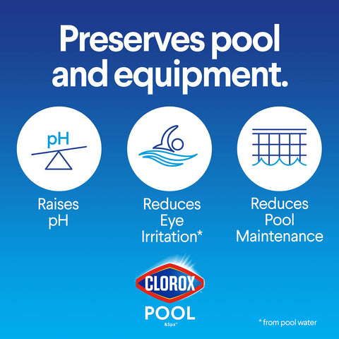 Clorox Pool&Spa pH Up dosing spoon enables precise application