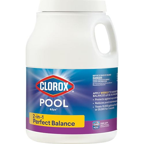PH Up/Down dosing setup for precise pH adjustment with Clorox.