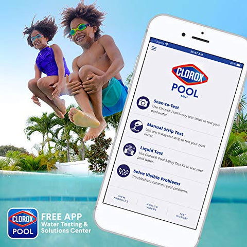 Phenol red indicator from CLOROX Pool&Spa highlights pH levels clearly
