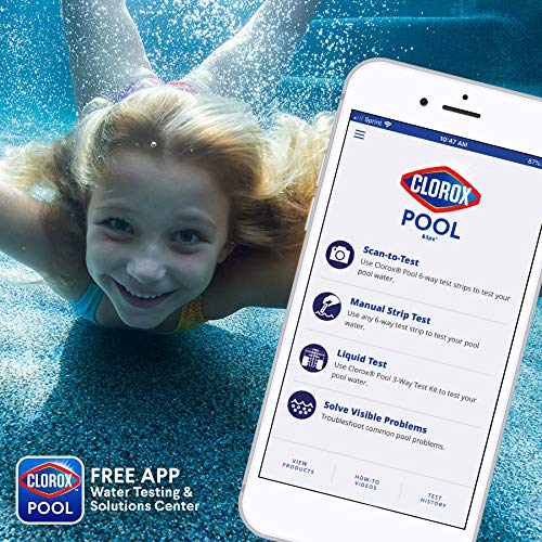 CLOROX Pool&Spa supports clearing large particles from the pool floor.