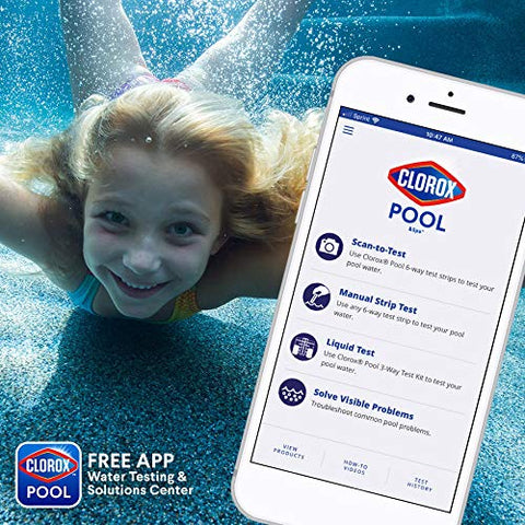 CLOROX Pool&Spa supports clearing large particles from the pool floor.