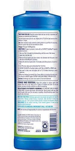 CLOROX Pool&Spa quick vacuum cleanup supports faster debris removal.
