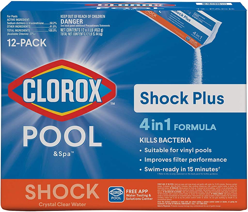 Clorox Pool & Spa Shock Plus dissolves quickly for fast treatment
