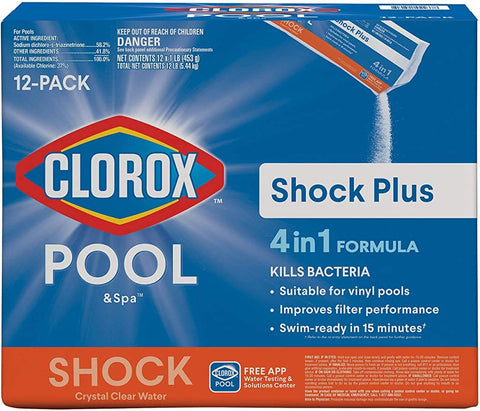 Clorox Pool & Spa Shock Plus dissolves quickly for fast treatment