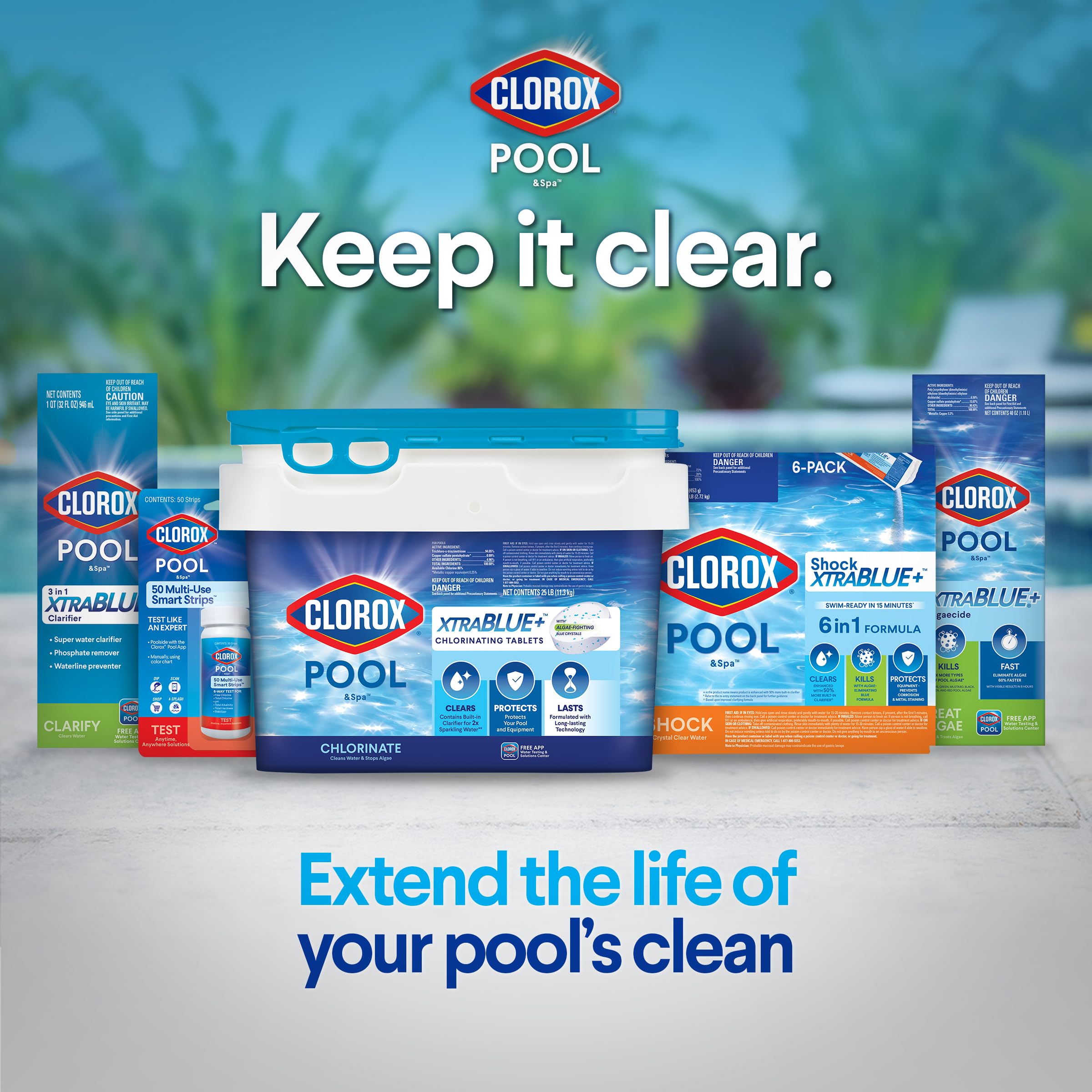 Compatibility with vinyl, plaster, fiberglass, and tile pool surfaces.